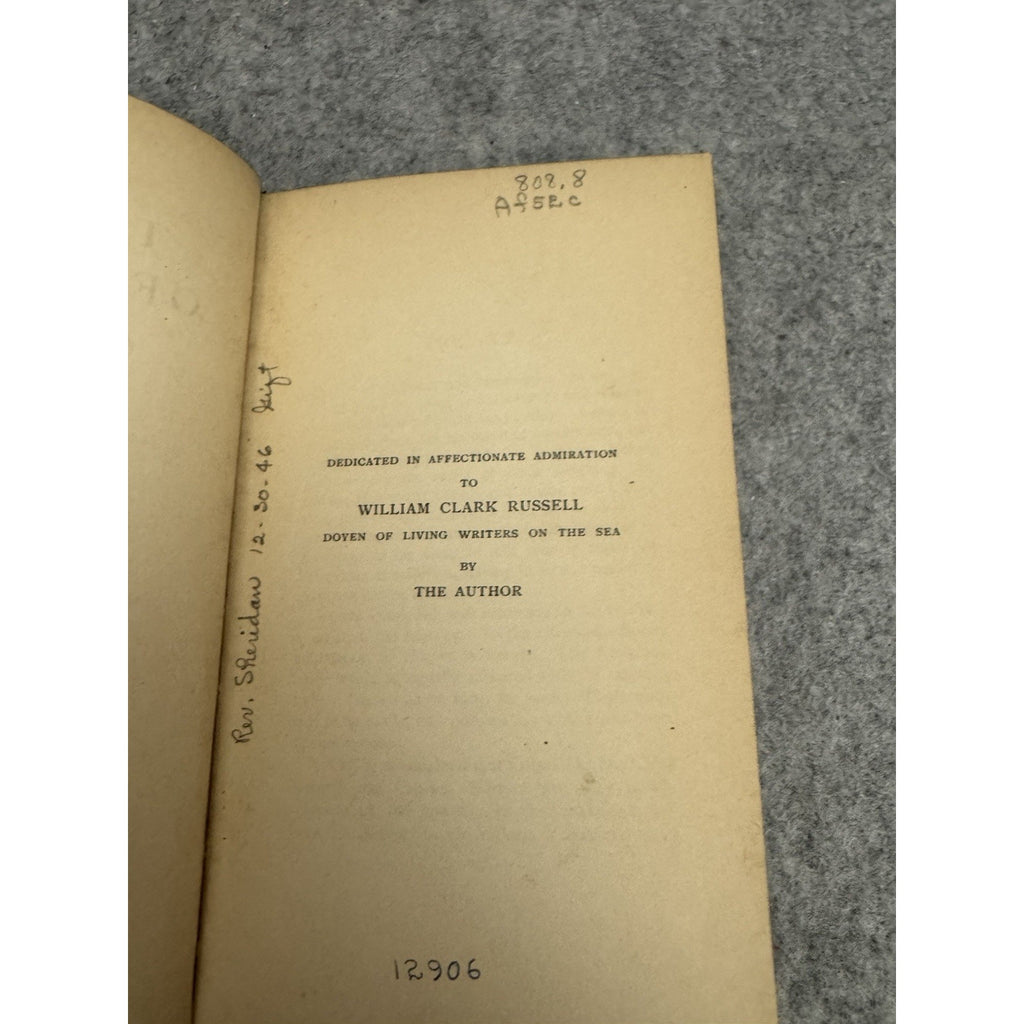 1907 The Call of the Sea F G Aflalo Nautical Anthology Dutton HC