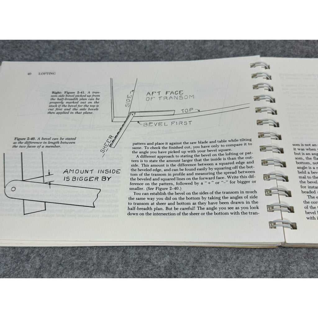 Lofting Allan H. Vaitses Boatbuilding Marine Design Spiral Bound 1982