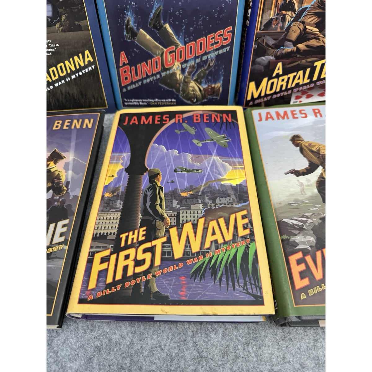 James R Benn Billy Boyle WWII Mystery HC Lot 6 Books DJ