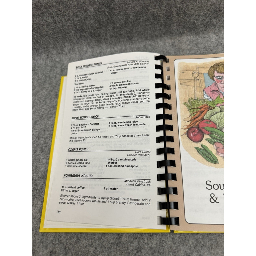 1992 ABWA Conococheague Chapter Cookbook Spiral Hardcover Greencastle PA