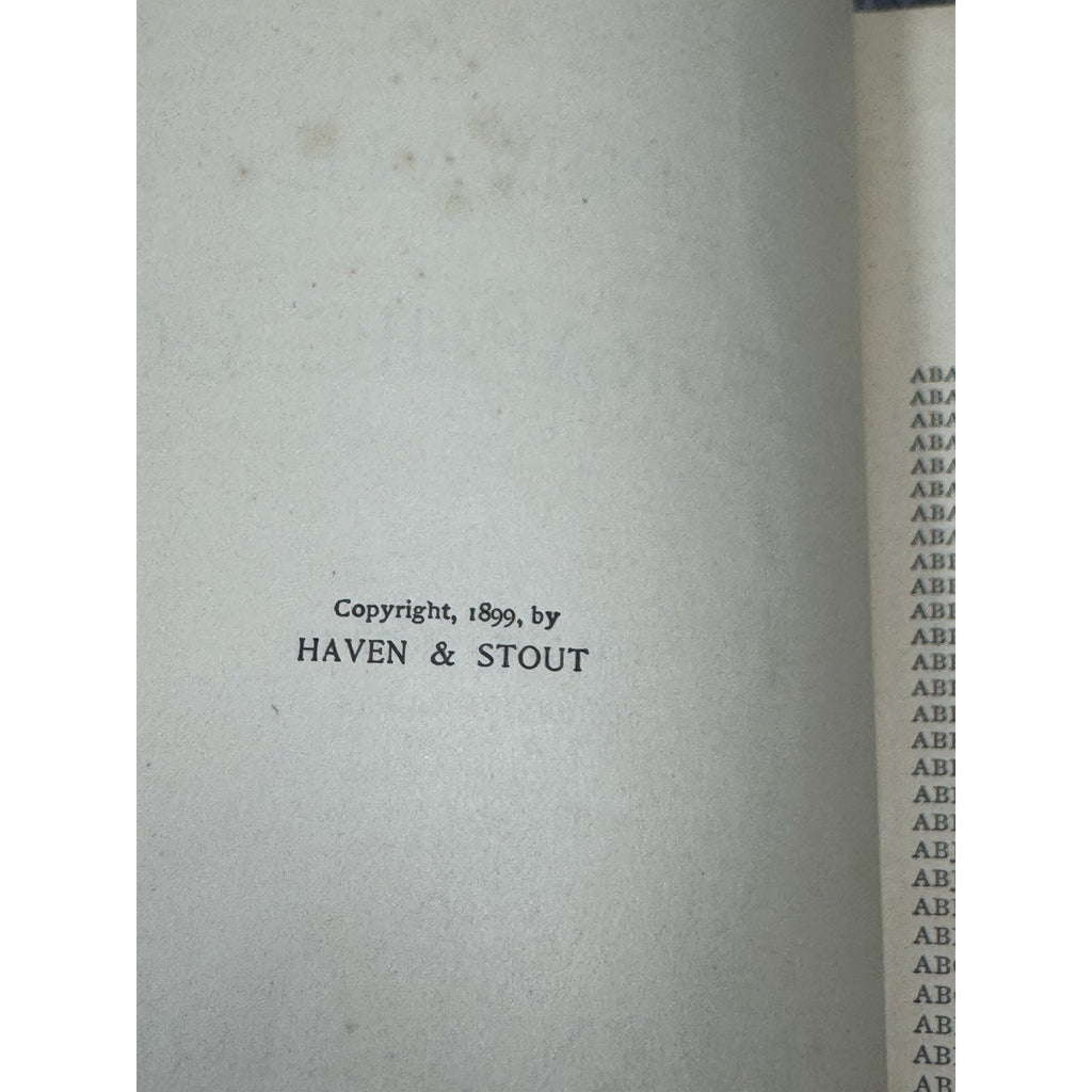1899 Haven & Stout Red Manual of Statistics Telegraphic Code Hardcover