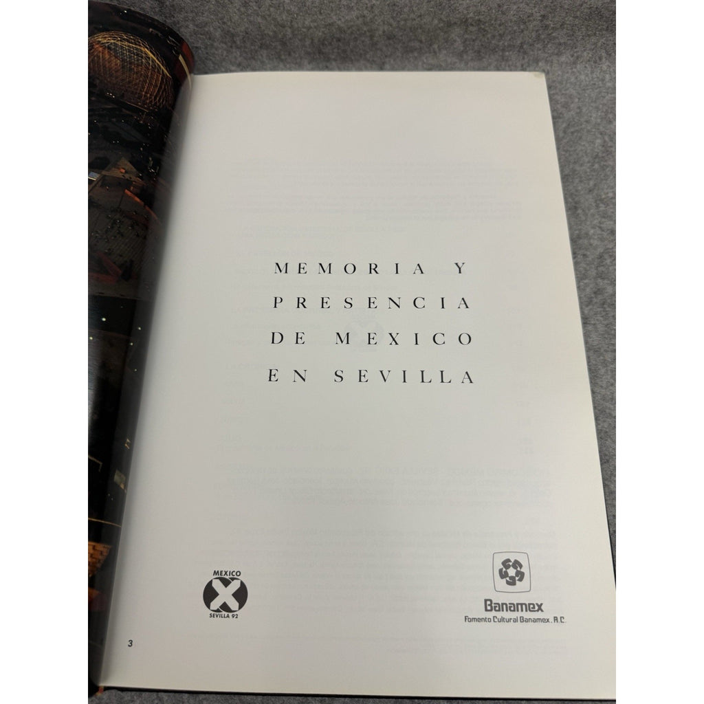 Memoria y Presencia de Mexico en Sevilla HC 1992 Expo Cultural History
