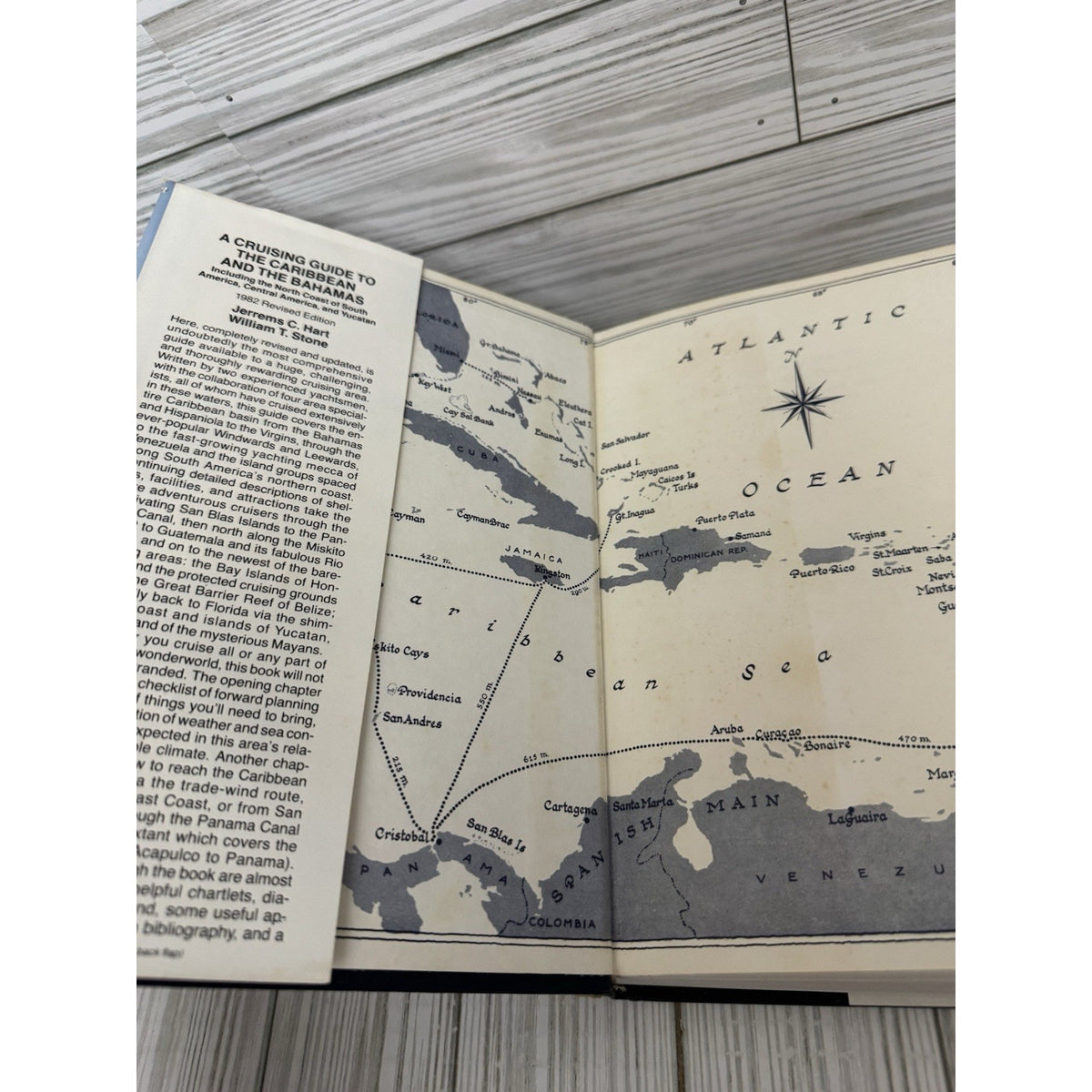 Cruising Guide Caribbean Bahamas Hart Stone 1982 Revised Sailing Navigation