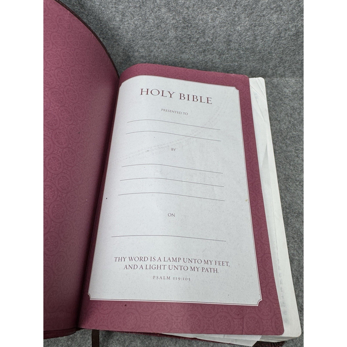 KJV Holy Bible Thomas Nelson Burgundy Red Letter Read Along References