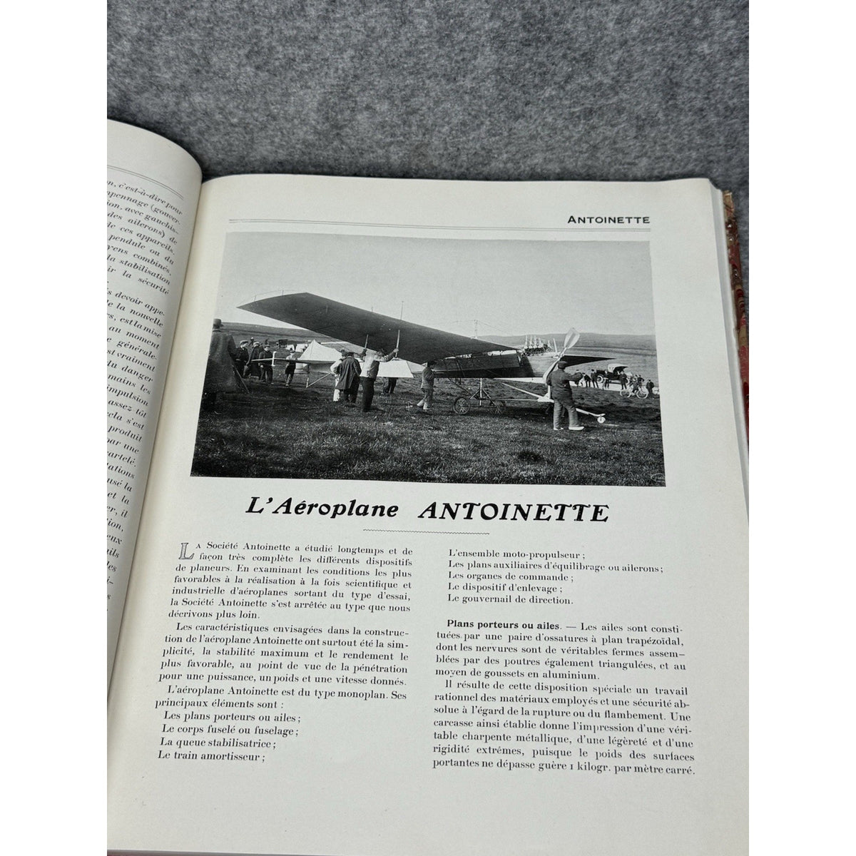 Rare Les Aeroplanes de 1910 R. de Gaston First Edition Aviation Plans