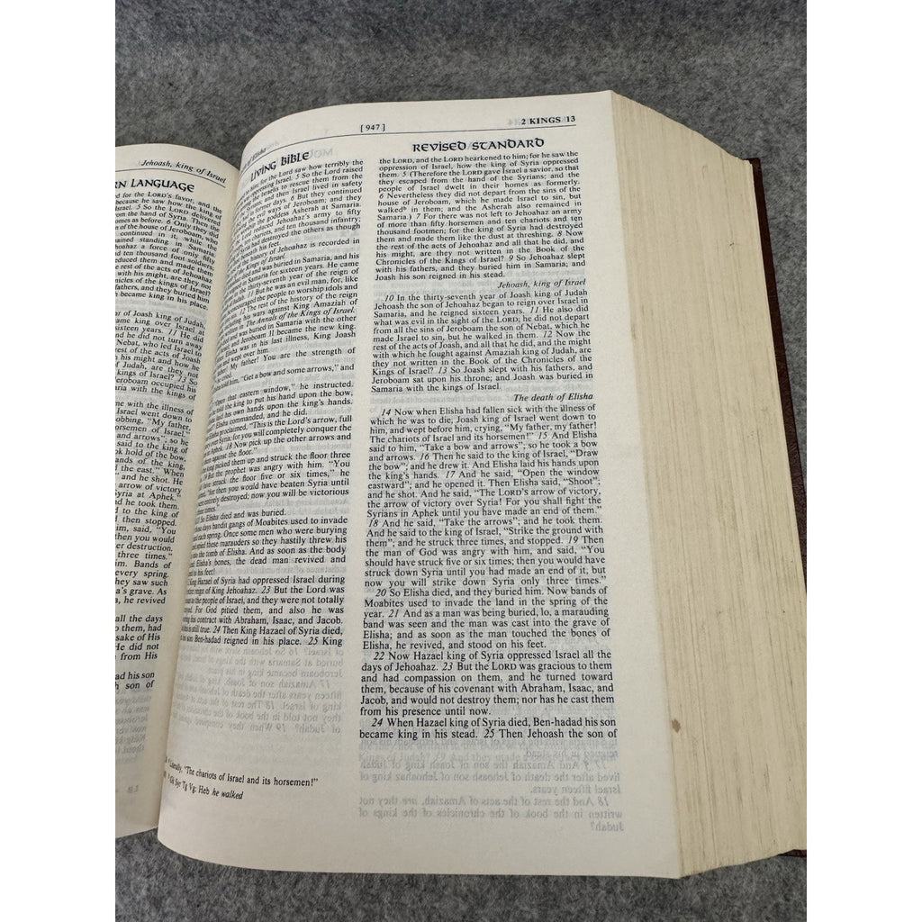 1976 Layman’s Parallel Bible KJV Living RSV Modern Language Hardcover Zondervan
