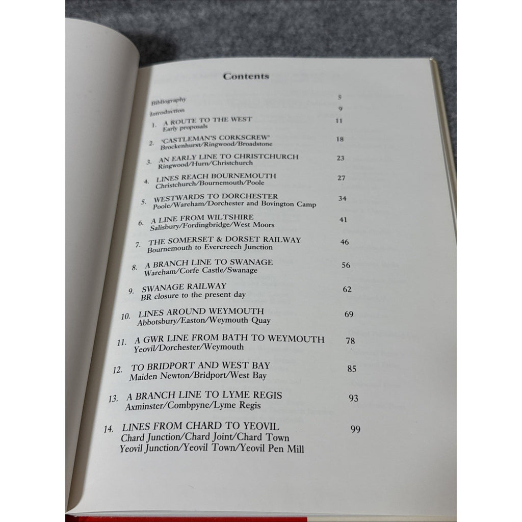 Dorset Railways Remembered by Leslie Oppitz (hb, 1st edn, 1989)