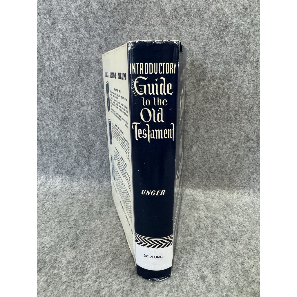 Introductory Guide to the Old Testament Merrill F Unger 1972 HC DJ