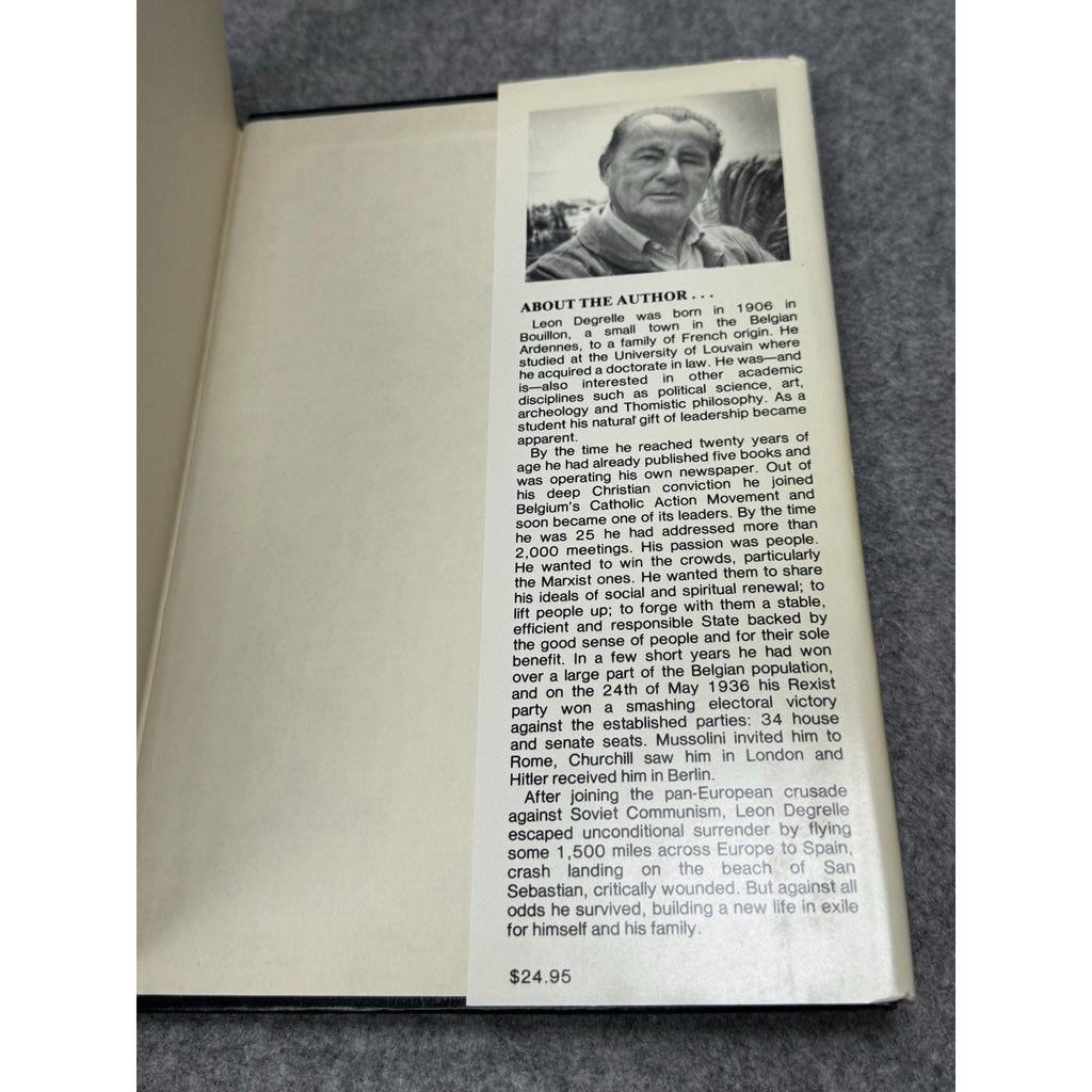 1987 Hitler Born at Versailles Leon Degrelle 1st English Ed HC DJ WWI