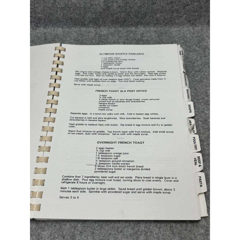 Cooking Through the Years With Jinny Signed Paul & Jinny Rare Spiral Cookbook