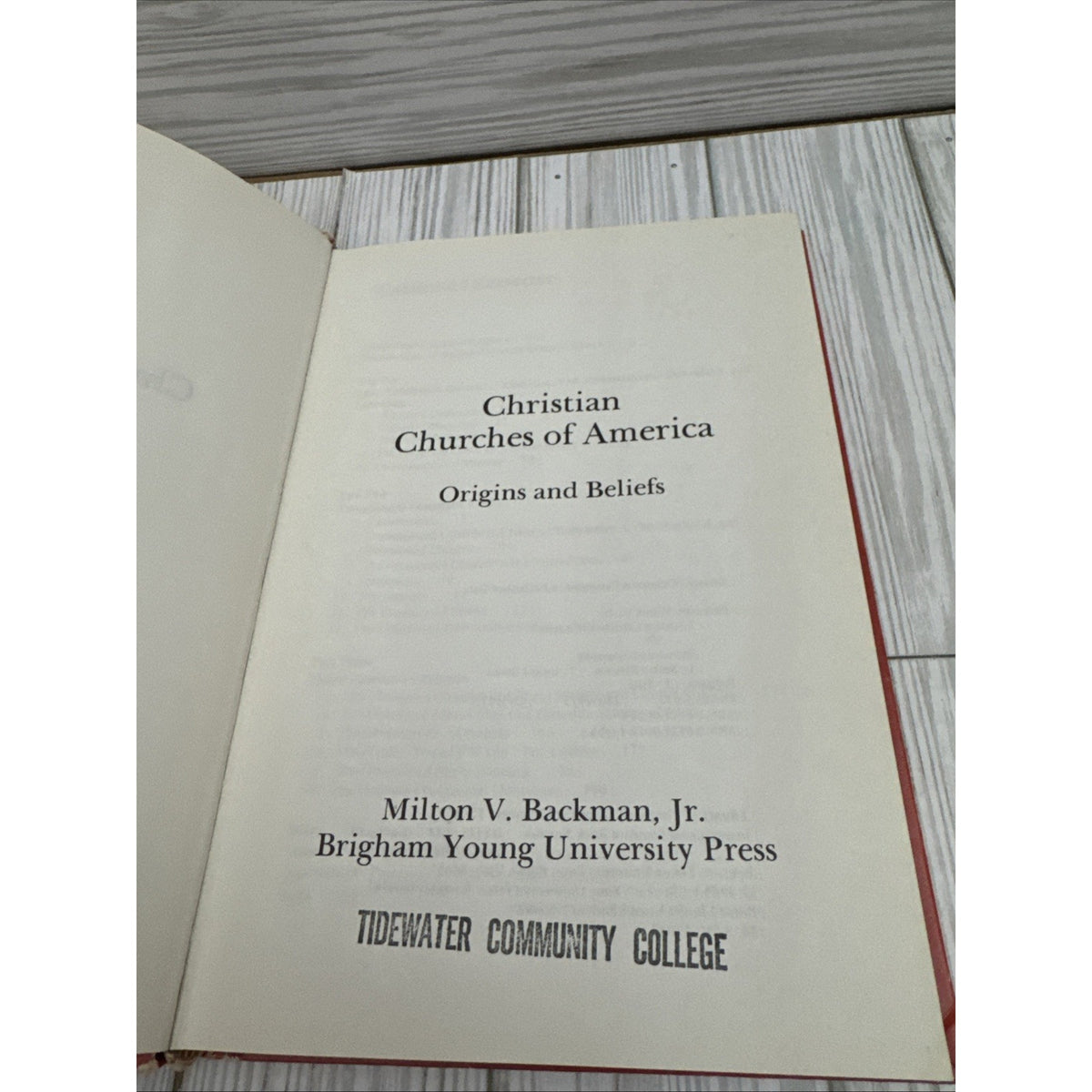 Christian Churches of America: Origins and Beliefs by Milton Vaughn Backman 1976