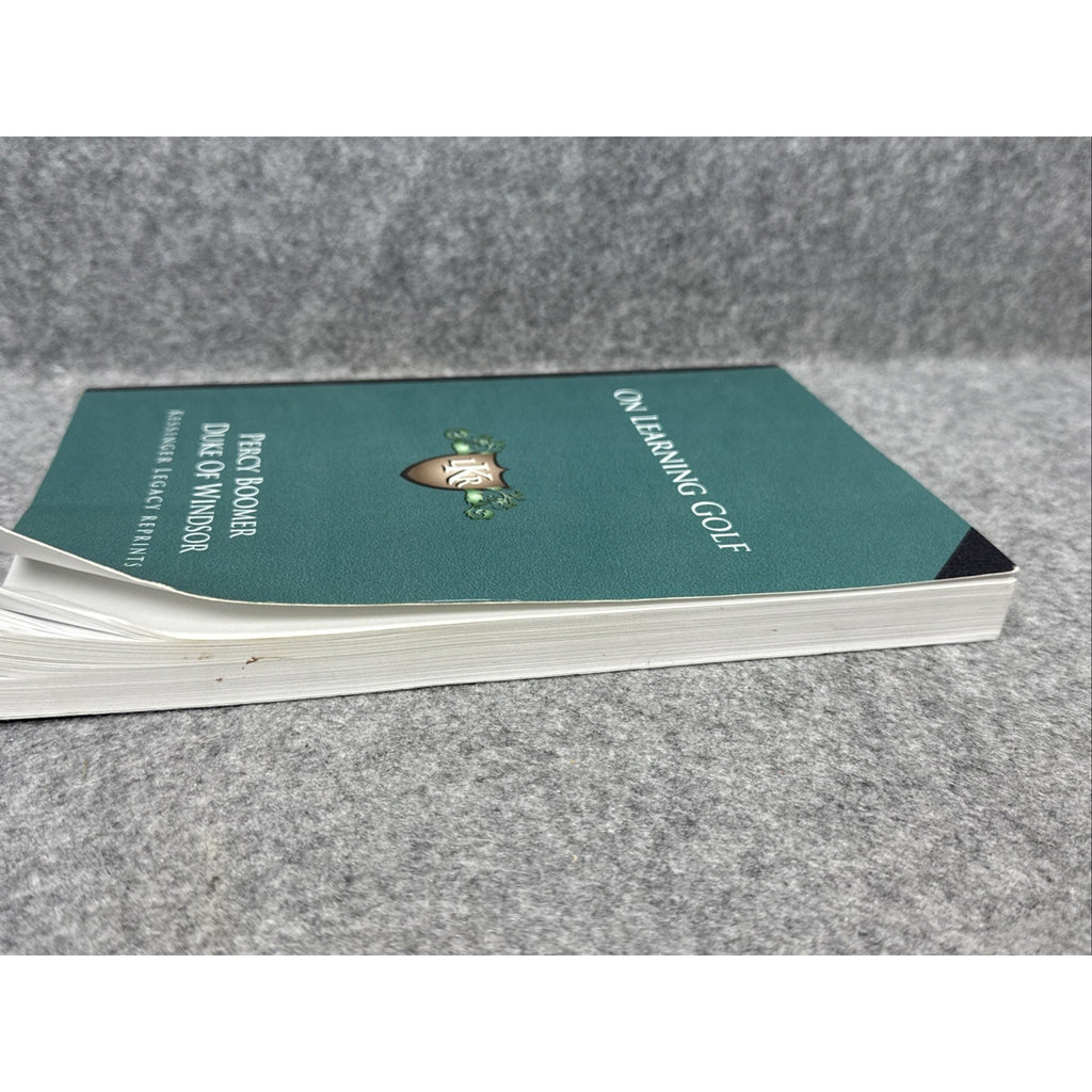On Learning Golf by Percy Boomer (2010, Trade Paperback)