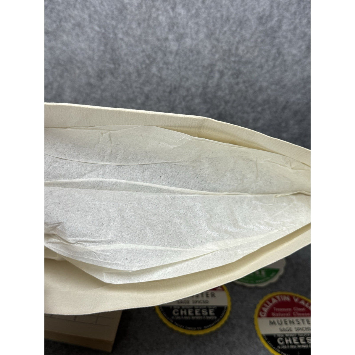 Vintage Gallatin Valley Cheese Montana Lot Paper Hat 5 Labels Invoice Pad