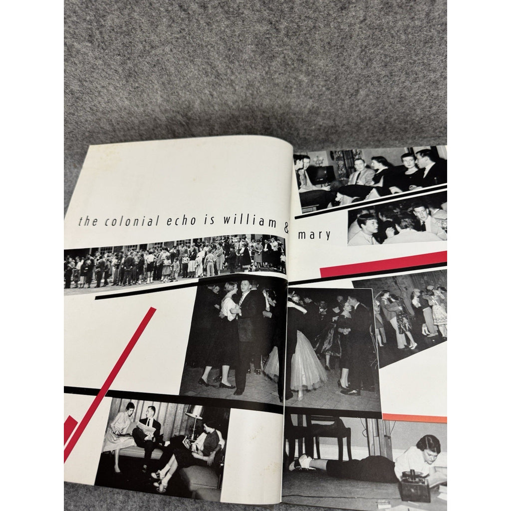 1956 Colonial Echo William & Mary Yearbook Williamsburg VA Hardcover