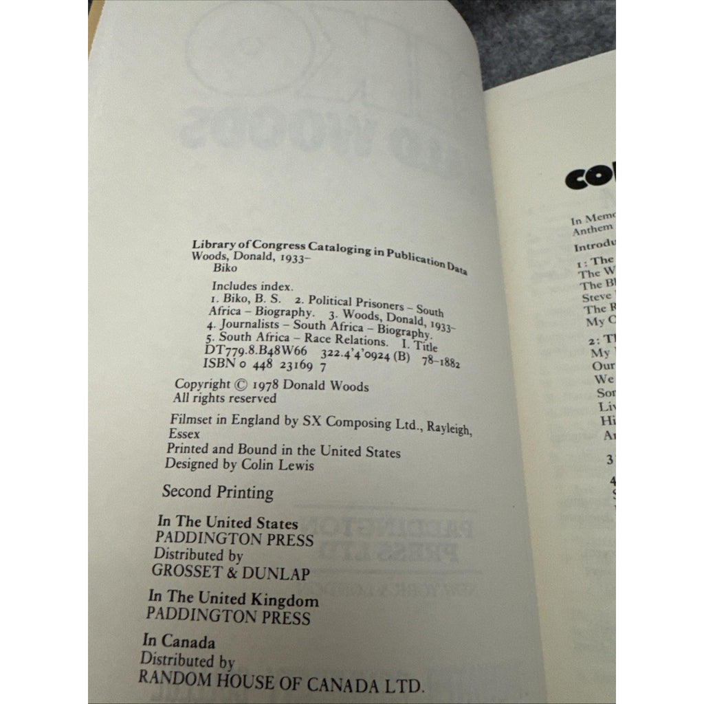 Biko by Donald Woods - 1978 HCDJ Vintage