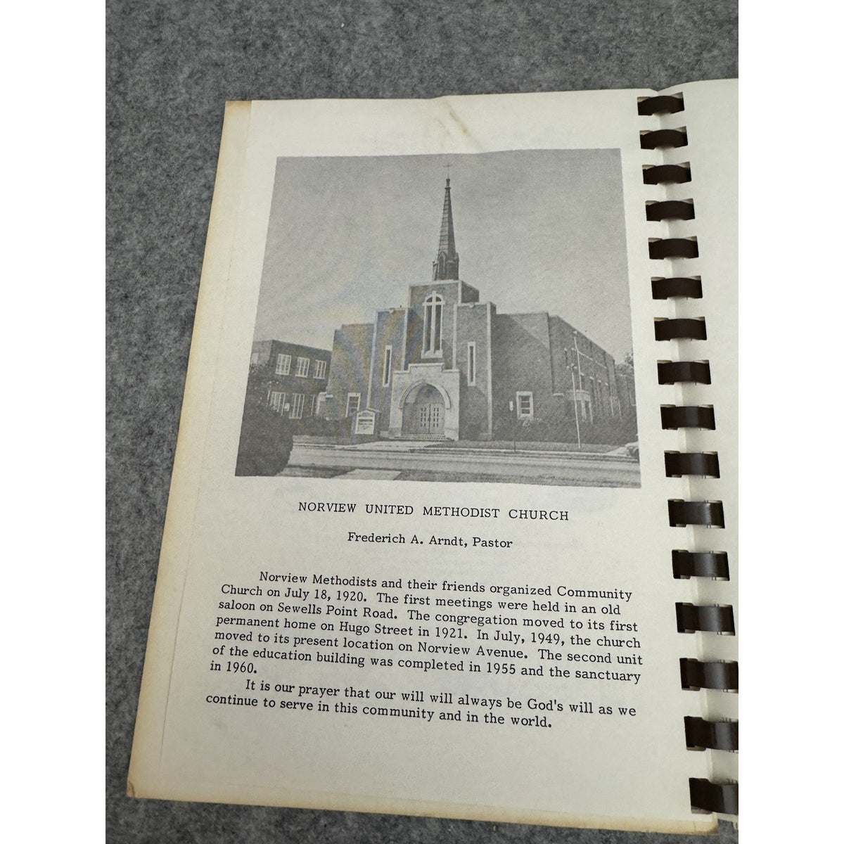 Norview United Methodist Church Favorite Recipes Cookbook Spiral Community