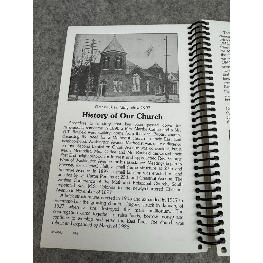 Time and Teaspoons Recipes 2022 Chestnut Memorial UMC Cookbook Spiral PB