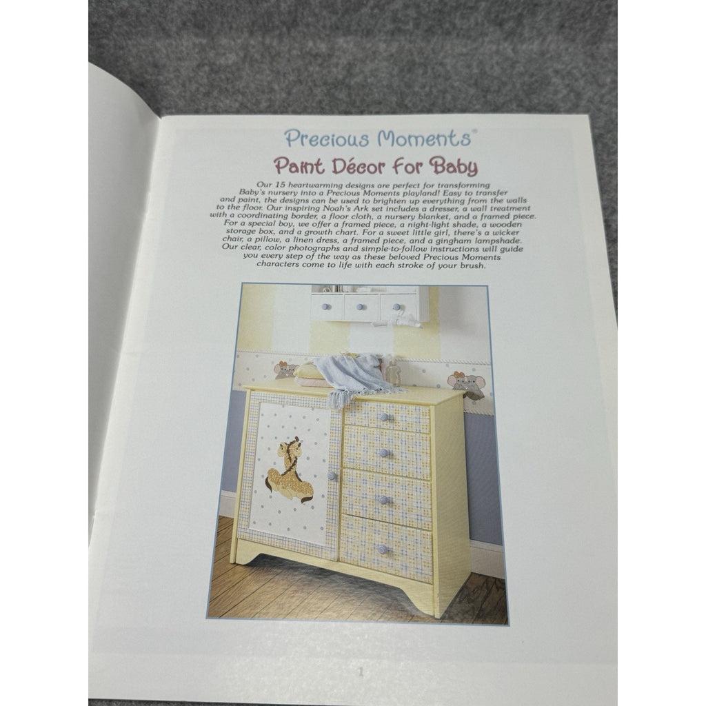 2001 Precious Moments Paint Decor for Baby Leisure Arts 22518 Nursery Patterns