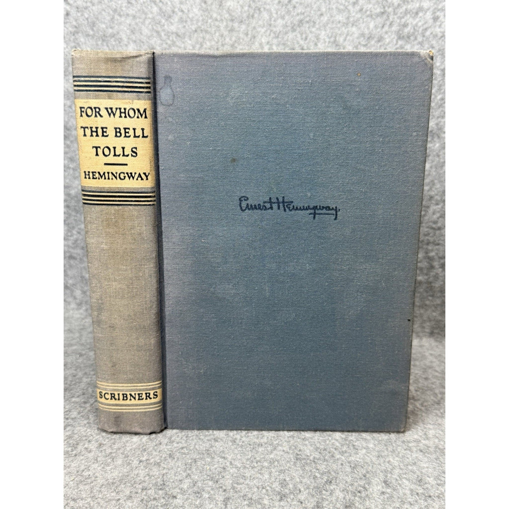 1944 For Whom the Bell Tolls Ernest Hemingway Scribners Hardcover Novel