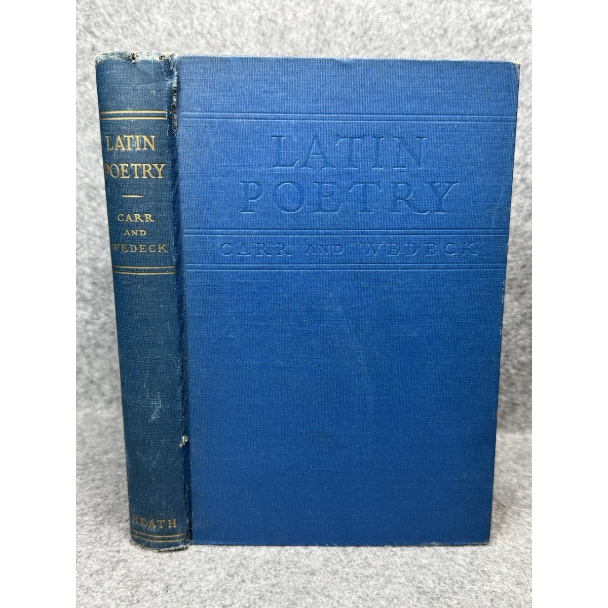 Latin Poetry Carr & Wedeck 1940 Vergil Aeneid Illustrated Classical Latin HC