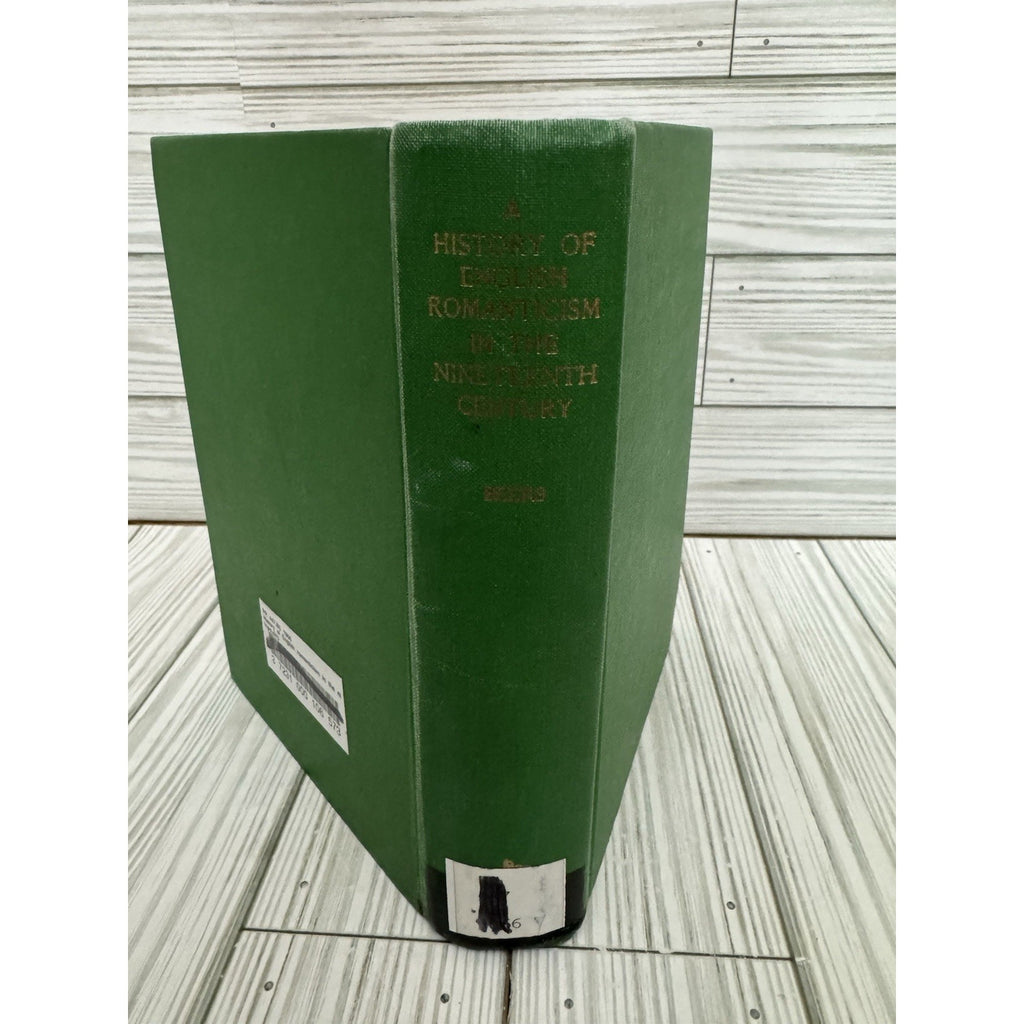 History of English Romanticism 19th Century Beers 1966 Hardcover
