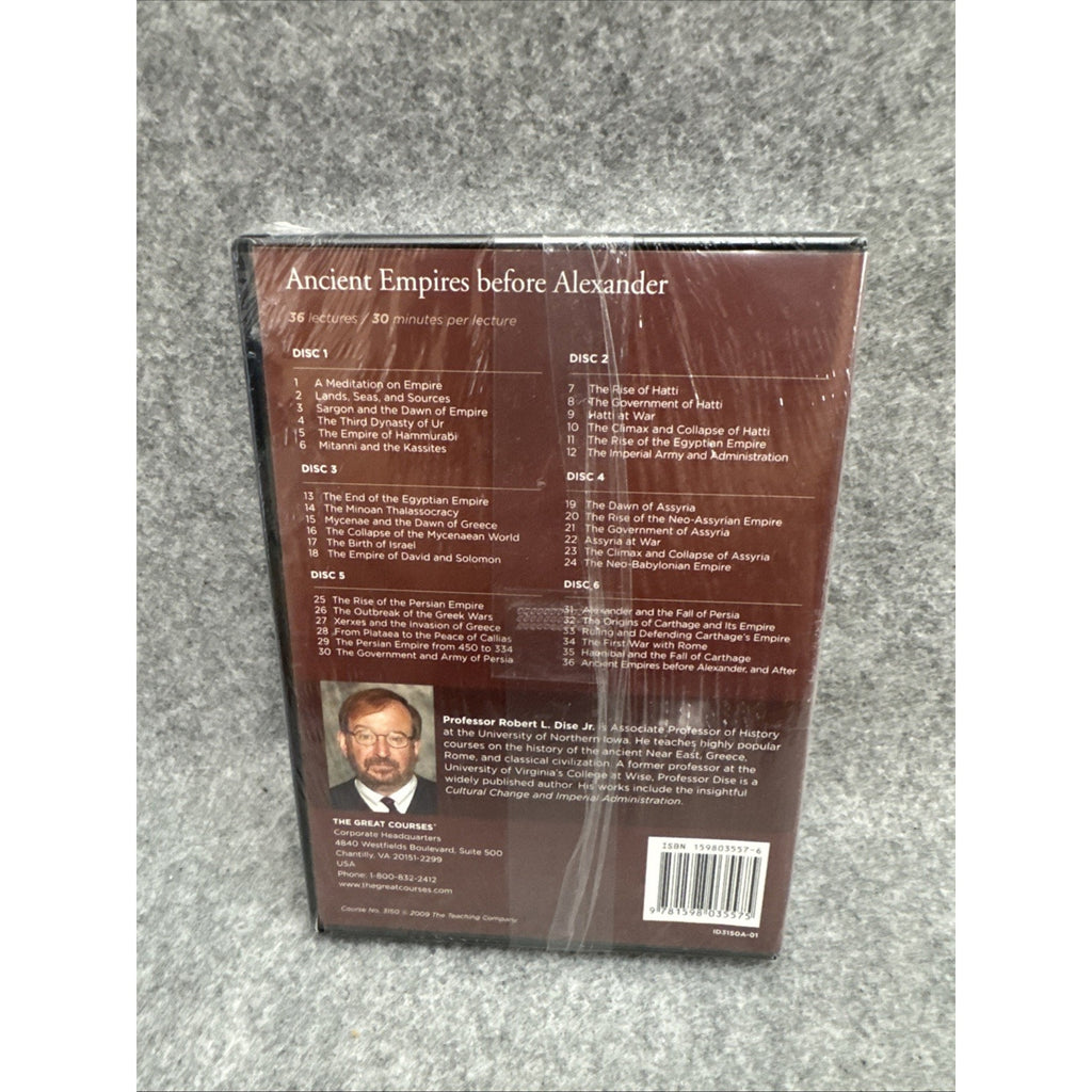 Ancient Empires before Alexander by Robert L. Dise (DVD)