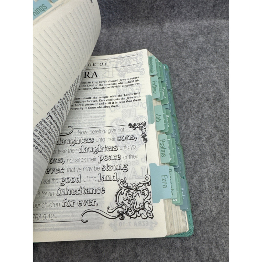 KJV Holy Bible, My Promise Bible, Faux Leather Hardcover w/Bible Tabs, Color...