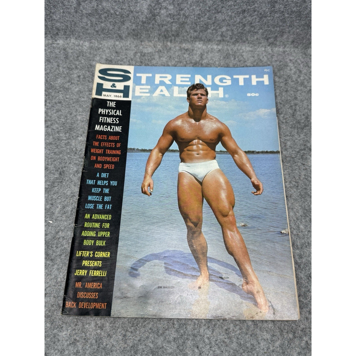 Strength & Health May 1966 Jim Haislop Bodybuilding Magazine York Barbell