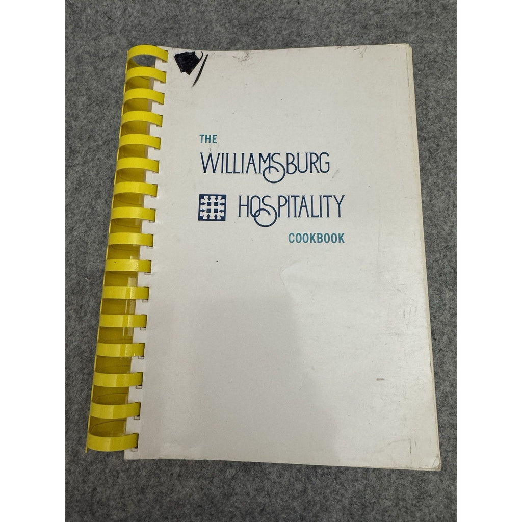 Williamsburg Hospitality Cookbook 1983 2nd Ed Williamsburg VA Spiral Cookbook