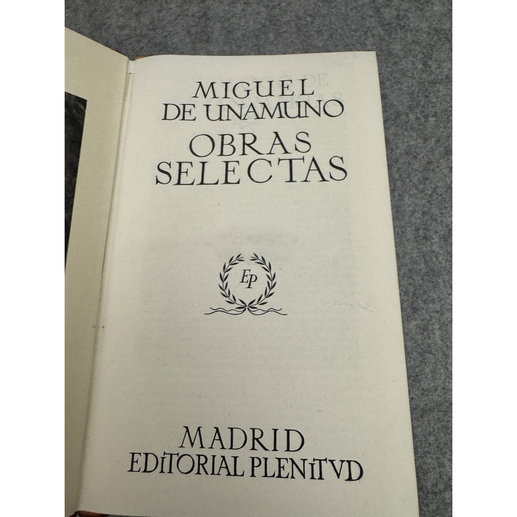 Unamuno Obras Selectas & Machado Obras Completas 2 Vol Set Numbered HC