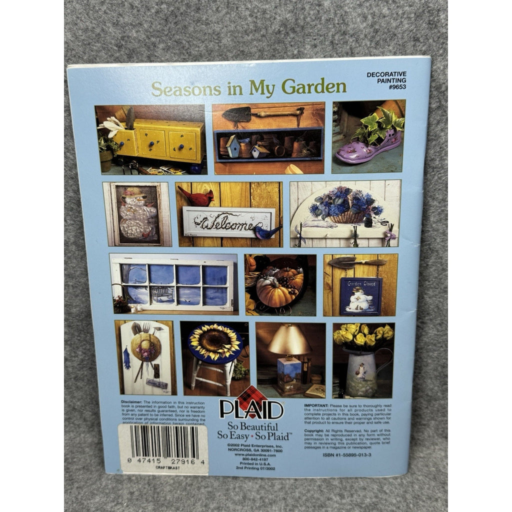 2002 Seasons in My Garden Trudy Beard Plaid 9653 Decorative Painting Patterns