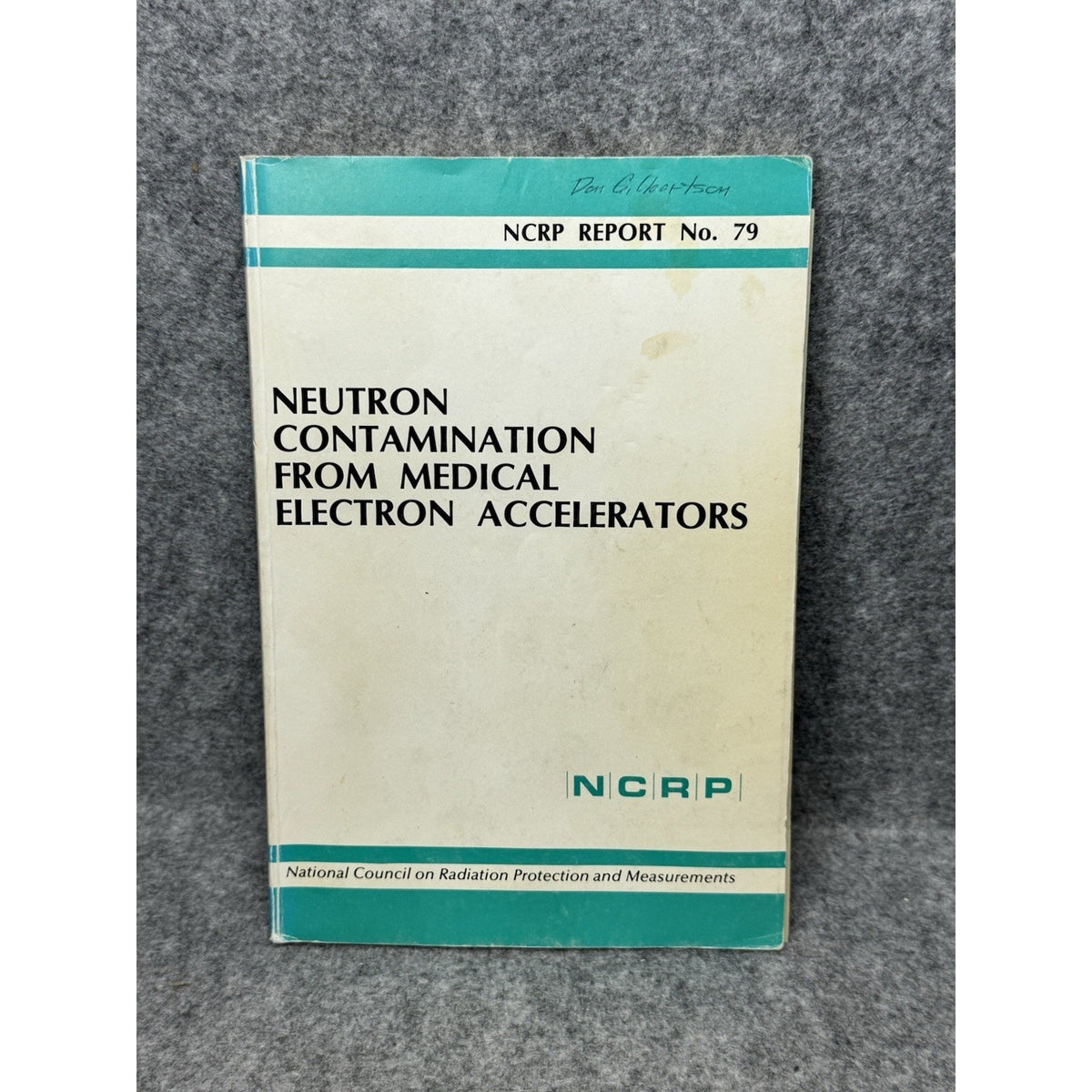 1984 Neutron Contamination Medical Electron Accelerators NCRP Report No. 79