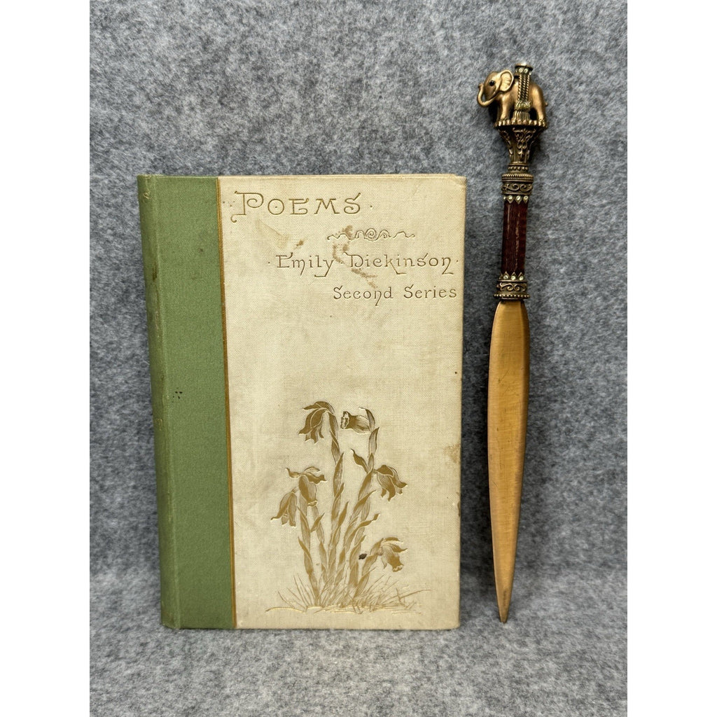 Rare 1891 Emily Dickinson Poems Second Series 1st Ed 1st Print All Edges Gilt