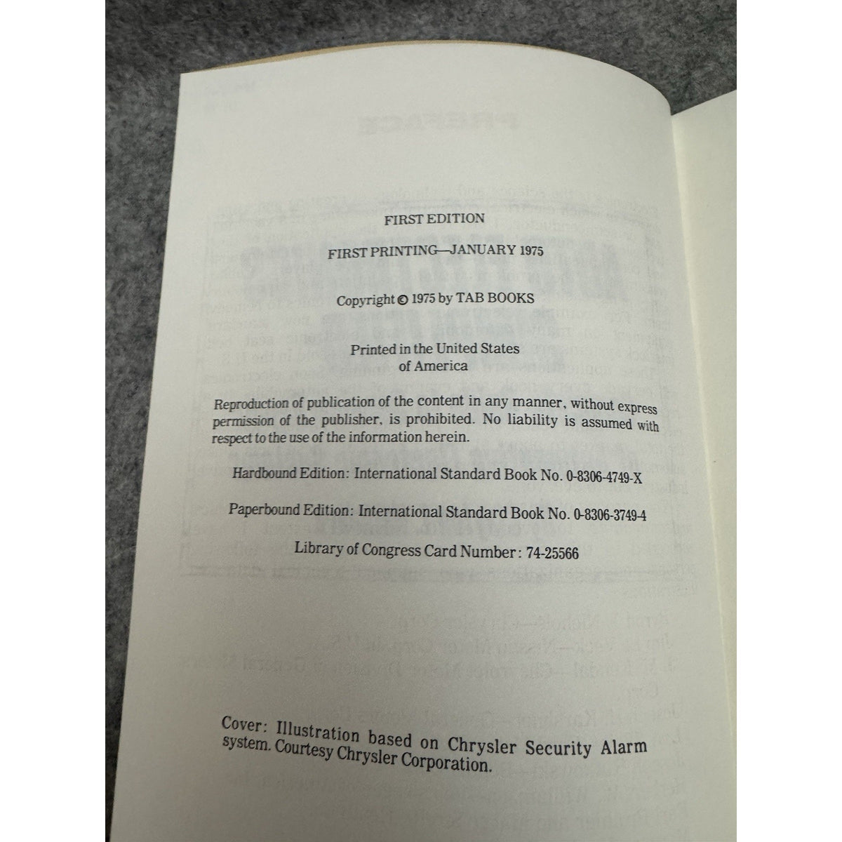 1975 Auto Electronics Simplified Clayton Hallmark 1st Ed HC TAB Repair Manual