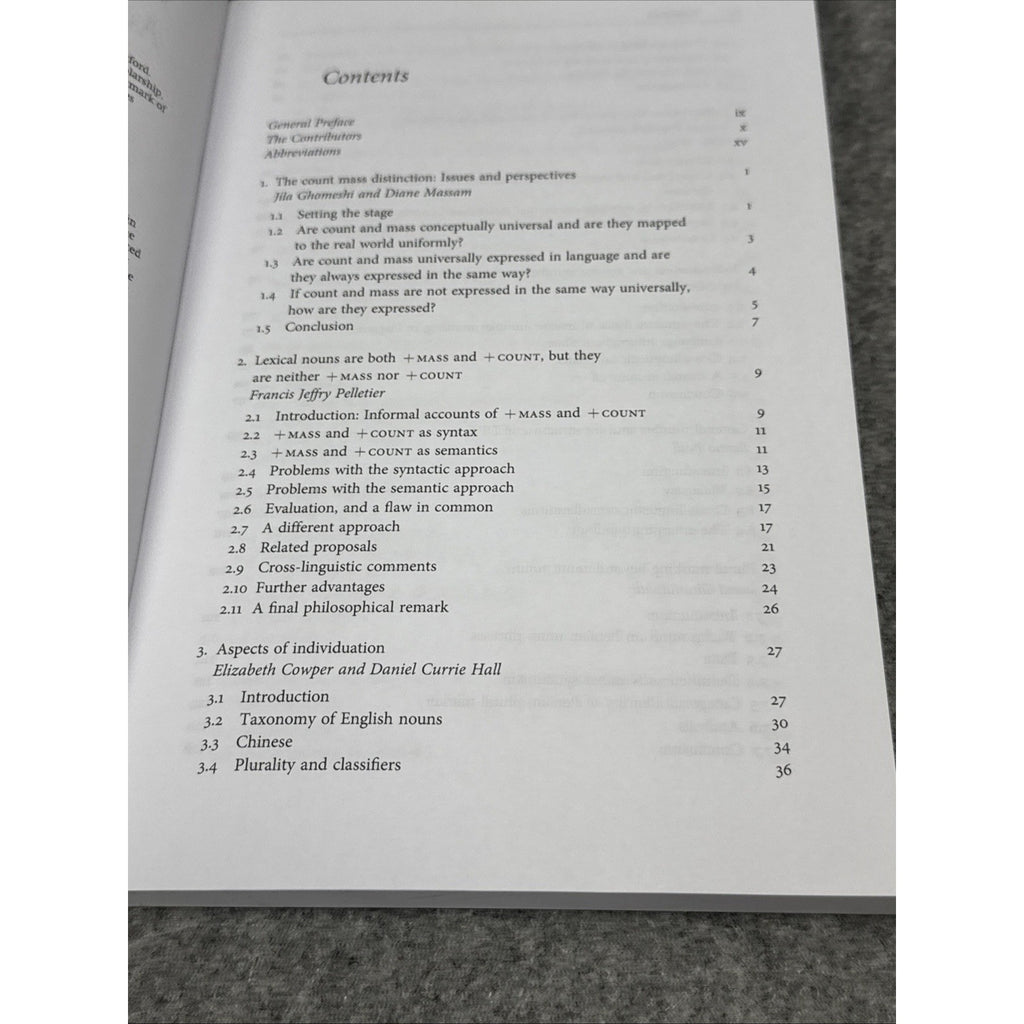 Oxford Studies in Theoretical Linguistics Ser.: Count and Mass Across Languages