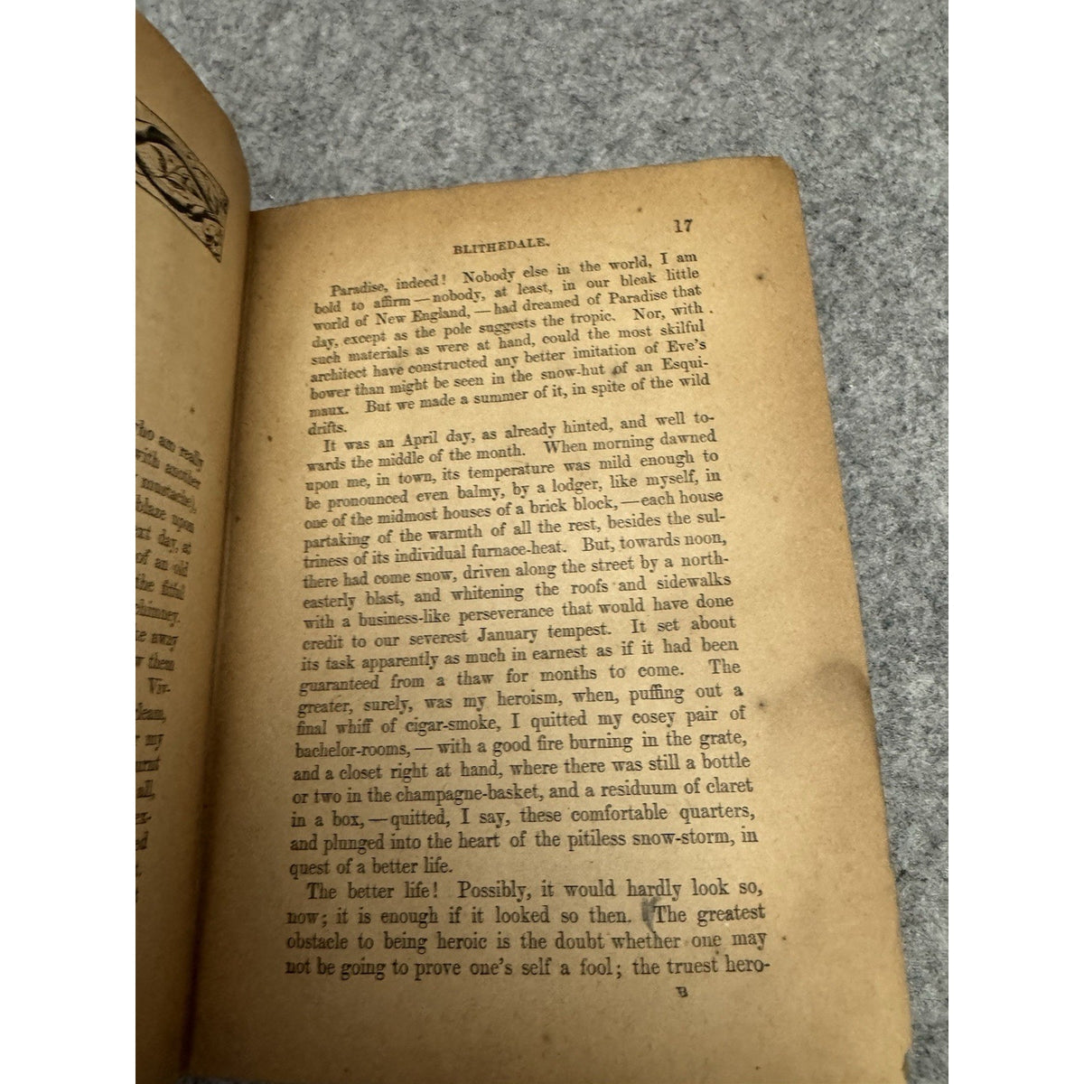 1894 The Blithedale Romance Nathaniel Hawthorne Salem Edition HC