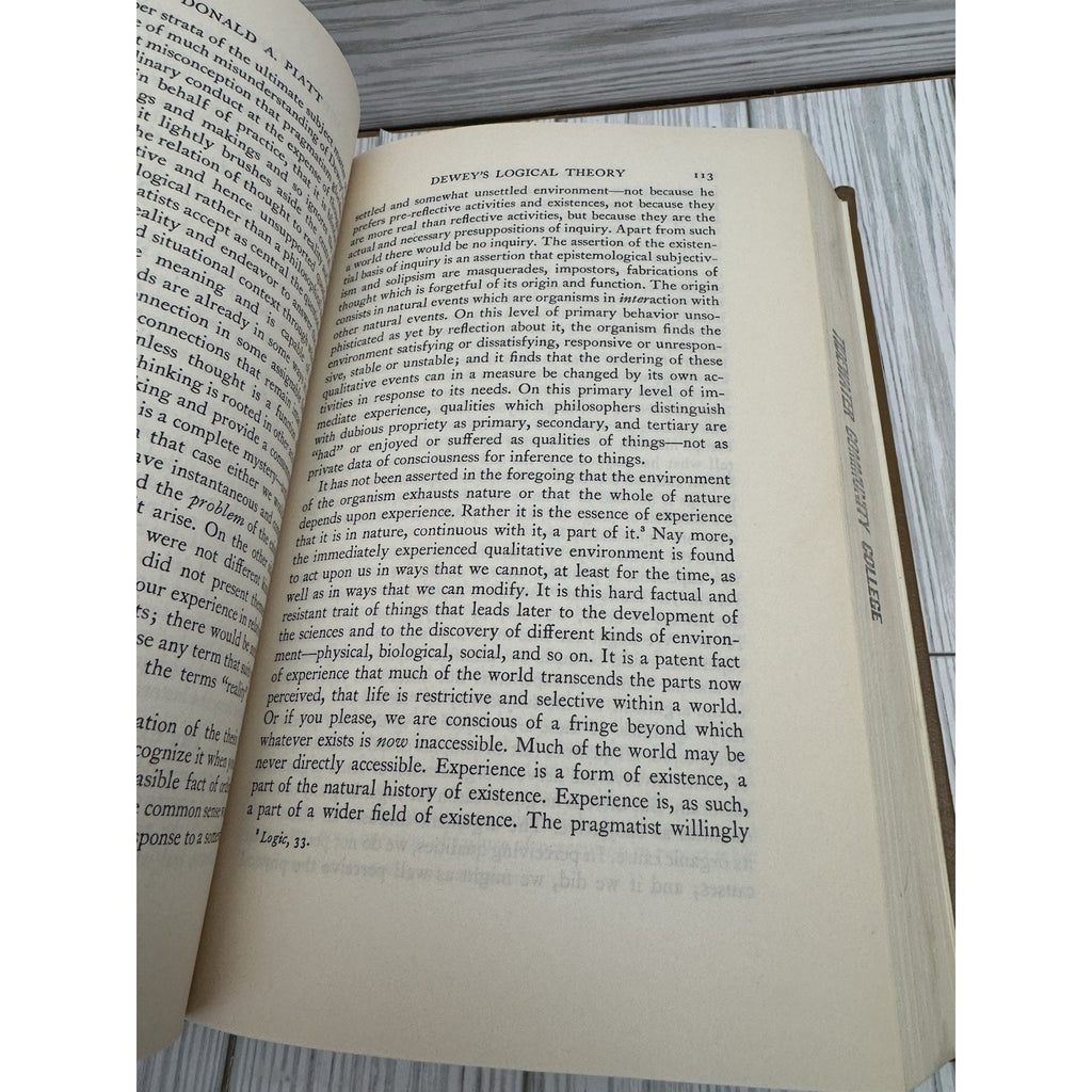 The Philosophy of John Dewey 1951 HC Schilpp Library Living Philosophers