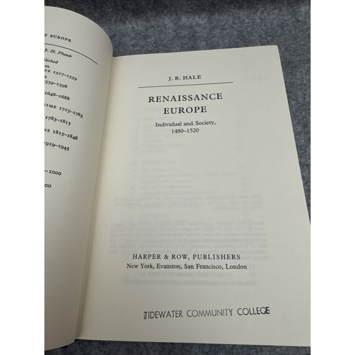 (1st US Ed) HC Renaissance Europe the Individual and Society, 1480-1520