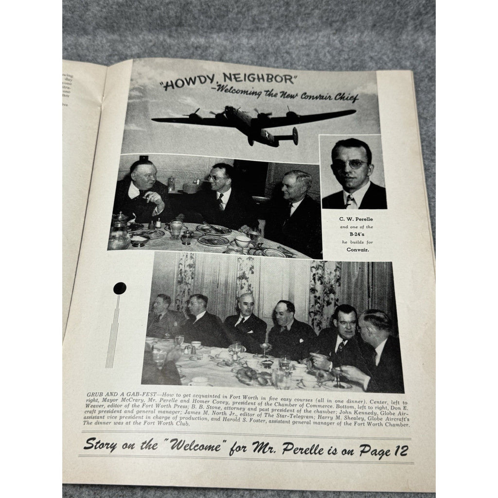1944 Globe Beam February WWII Aircraft Magazine AT-10 Fort Worth Golden Gloves
