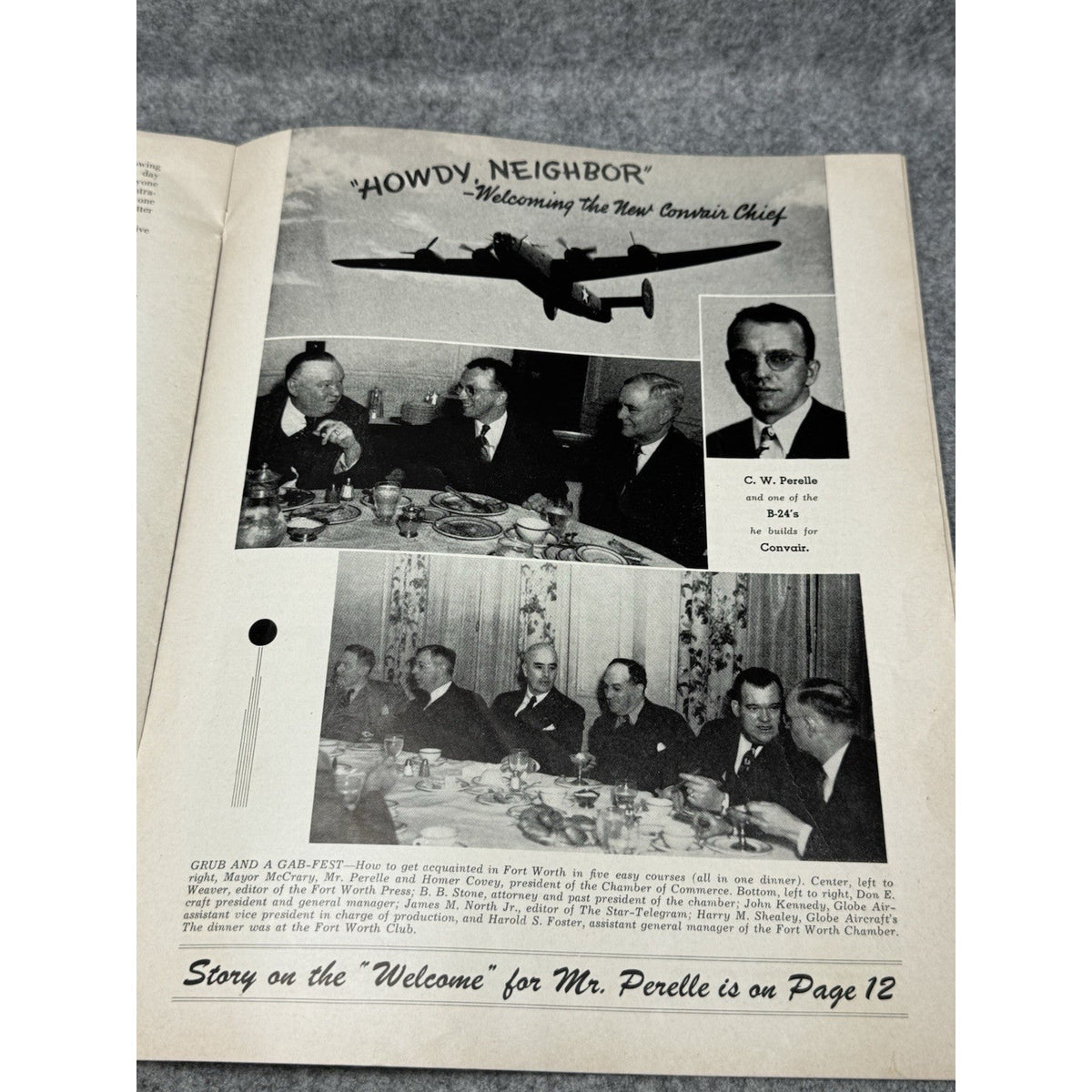 1944 Globe Beam February WWII Aircraft Magazine AT-10 Fort Worth Golden Gloves