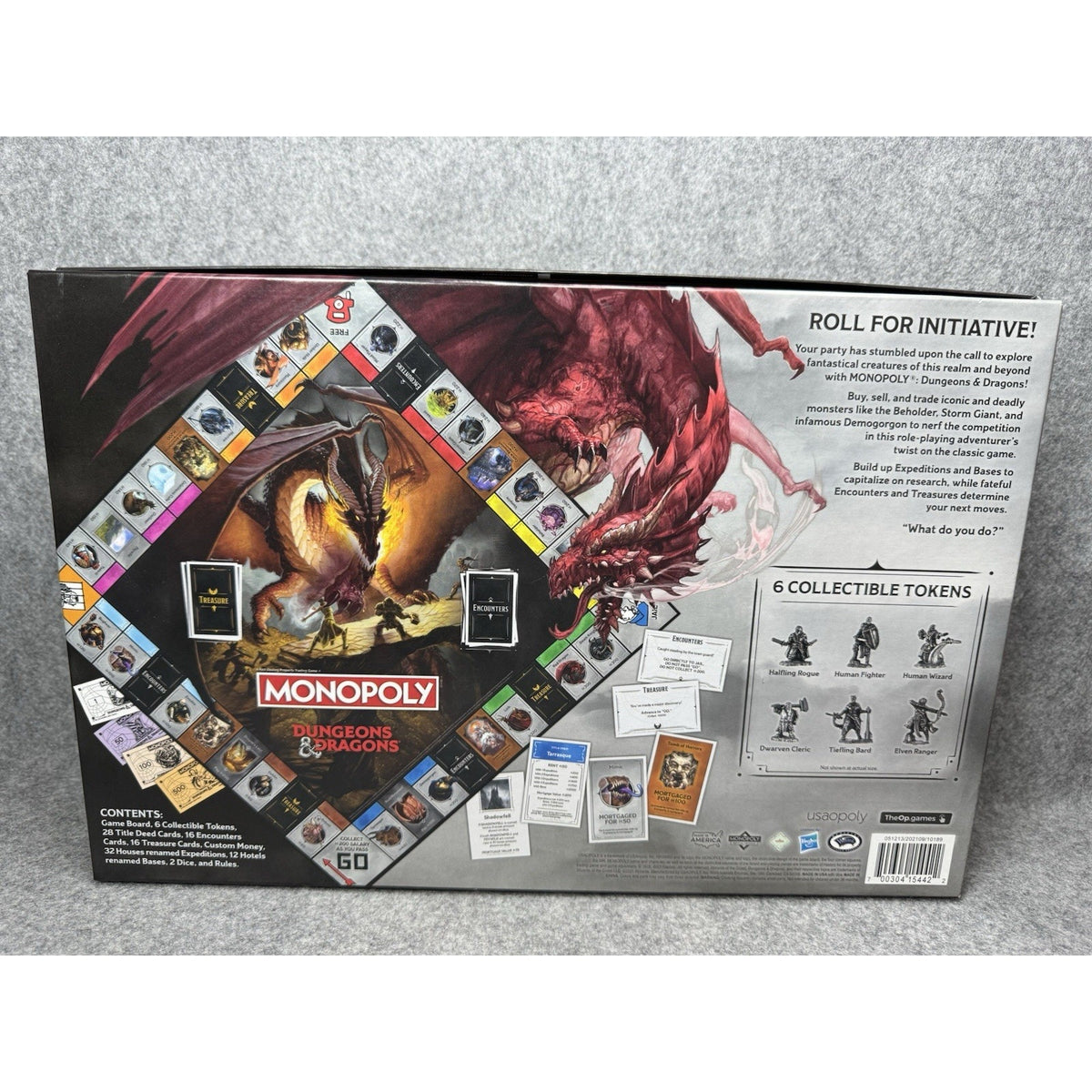 Monopoly Dungeons & Dragons 2021 USAopoly Board Game D&D Like New