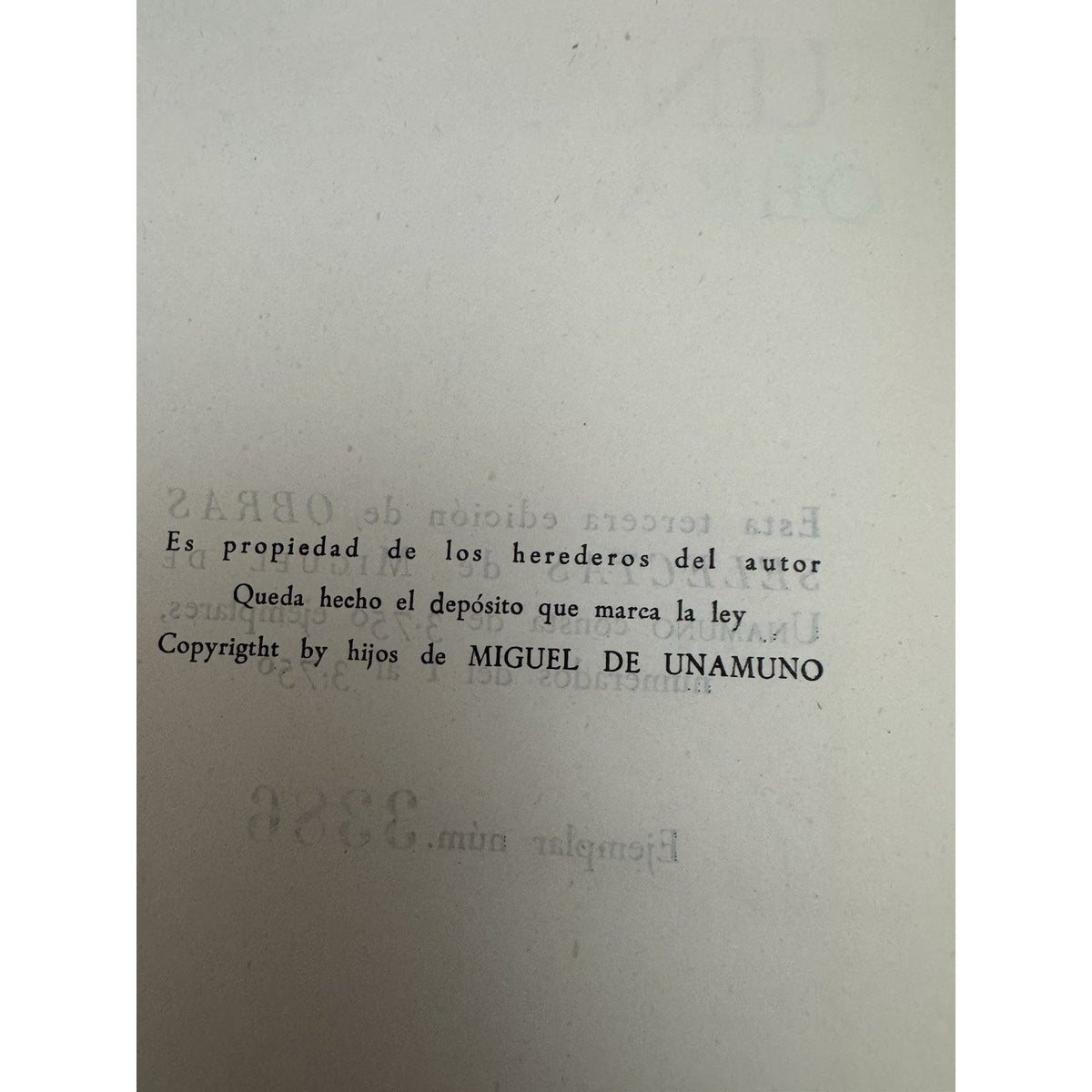 Unamuno Obras Selectas & Machado Obras Completas 2 Vol Set Numbered HC
