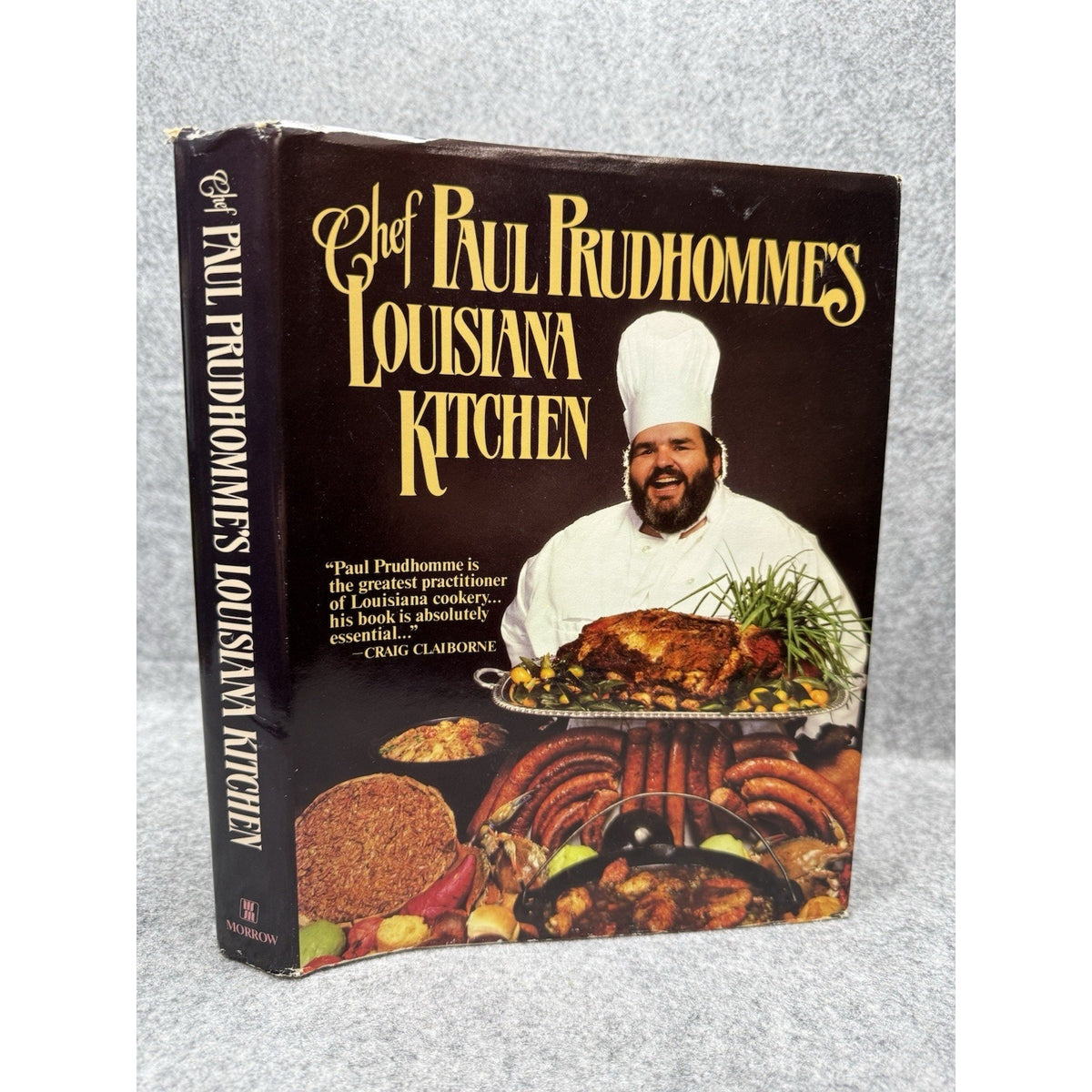 Chef Paul Prudhomme Signed Louisiana Kitchen 1984 Cajun Creole Cookbook HC DJ