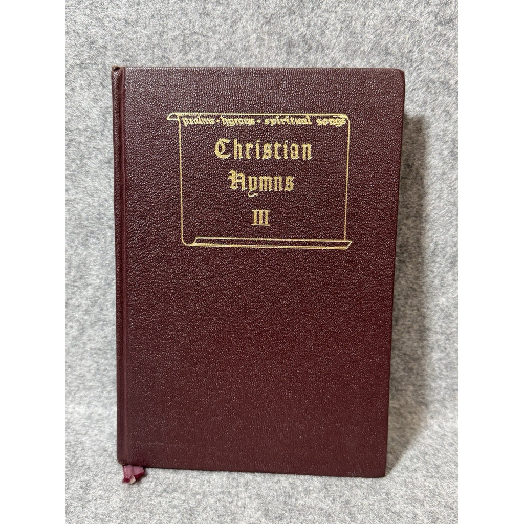 Christian Hymns III 1966 Gospel Advocate Shape Note Hymnal HC Church