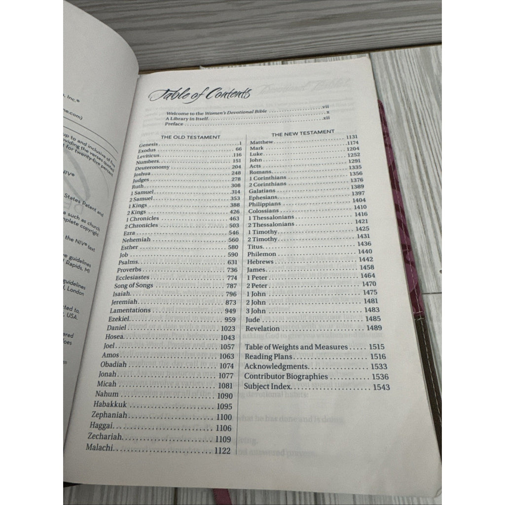 NIV, Women's Devotional Bible, Large - Imitation Leather, by Zondervan - Good