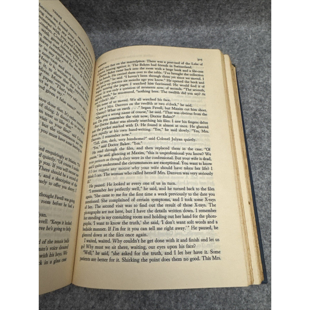 Daphne du Maurier 3 Novels of Cornwall HC Rebecca Frenchmans Creek Jamaica Inn