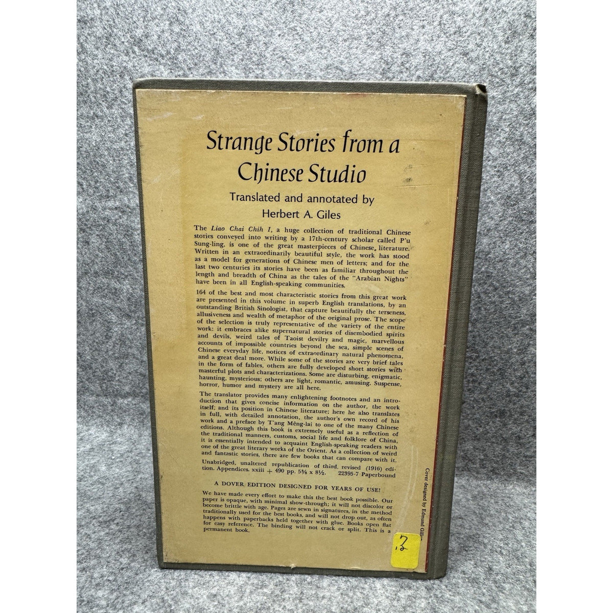 1969 Strange Stories from a Chinese Studio Pu Sung-ling Giles Folklore Horror