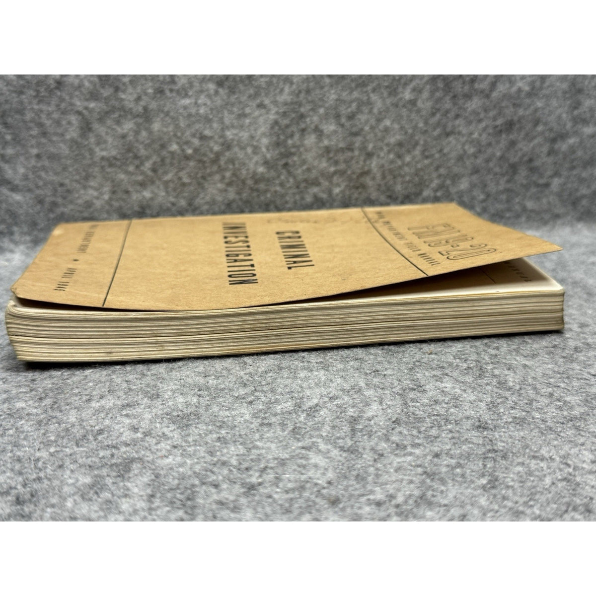 1945 FM 19-20 Criminal Investigation War Department Reference 358 Pages