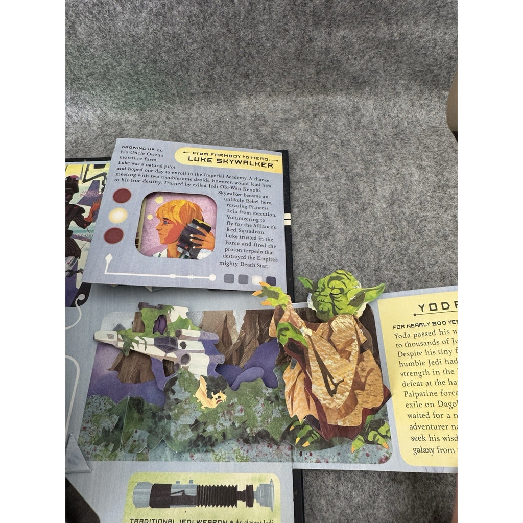 Star Wars Pop-Up Guide to the Galaxy Matthew Reinhart 2007 Lights Promo Copy