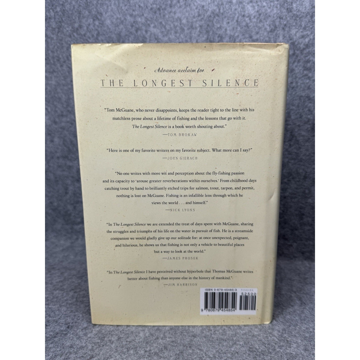 The Longest Silence Thomas McGuane First Edition HC DJ Fly Fishing Essays